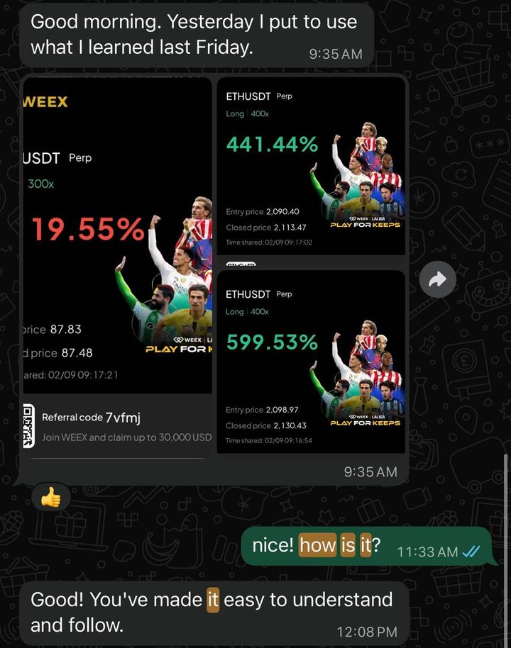 Member profit and loss capture, multiple positions
