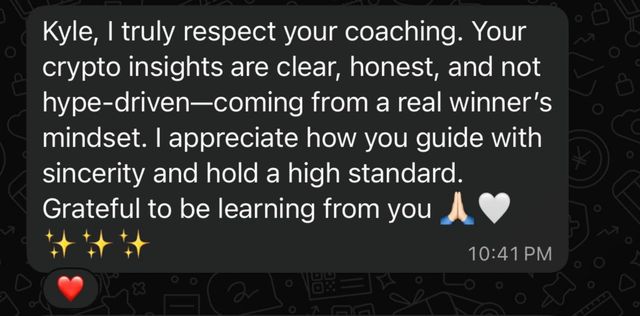Telegram message from a Kyzen member
