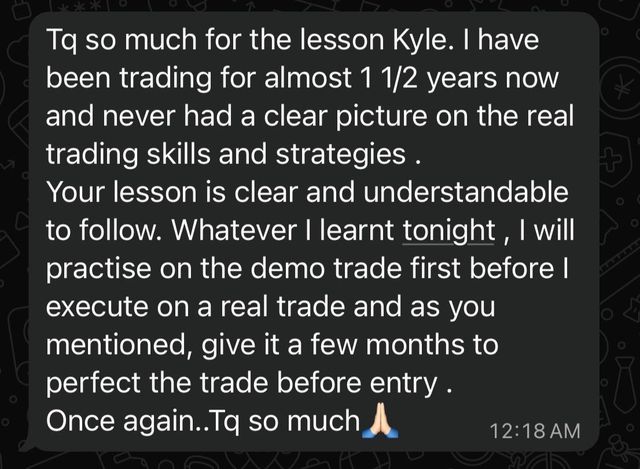 Telegram message from a Kyzen member