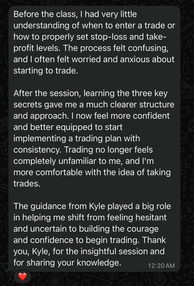 Telegram message from a Kyzen member
