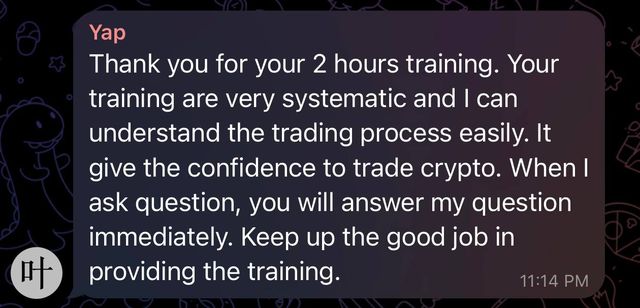 Telegram message from a Kyzen member